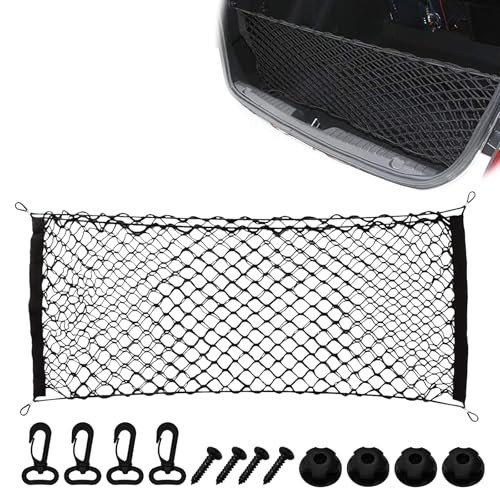 Car Cargo Nets Trunk Organizer, Adjustable Elastic Storage 39.4 x 15.7 Inch
