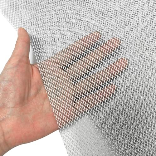 -Pack Silver Aluminum Mesh Screen 8&Prime; x 13&Prime;, 0.016&Prime; Thick 3x4mm Rhombus 4