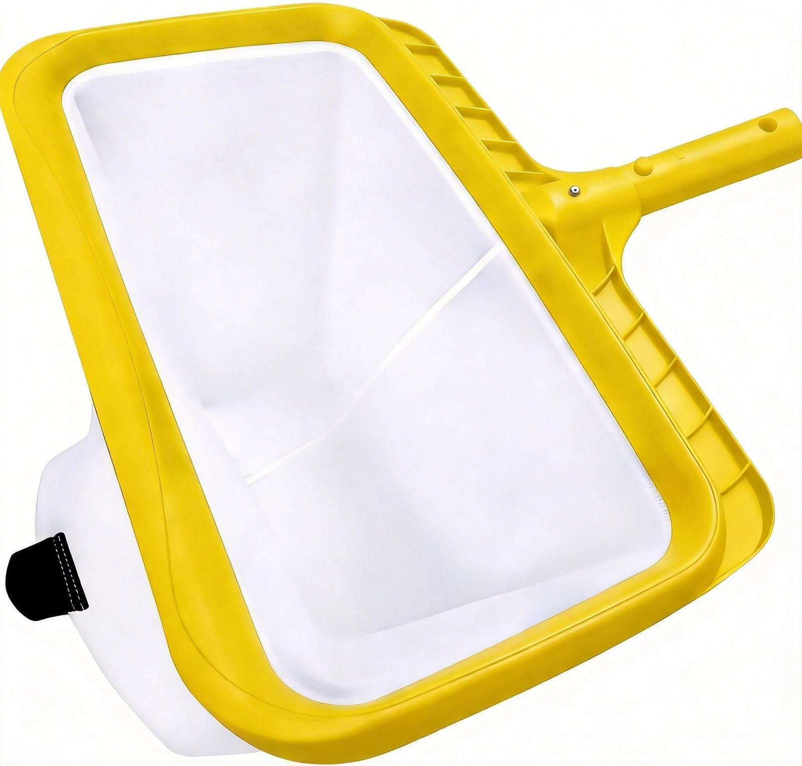 Professional Pool Skimmer Net with Yellow Frame & 30-Mesh – Heavy Duty Deep