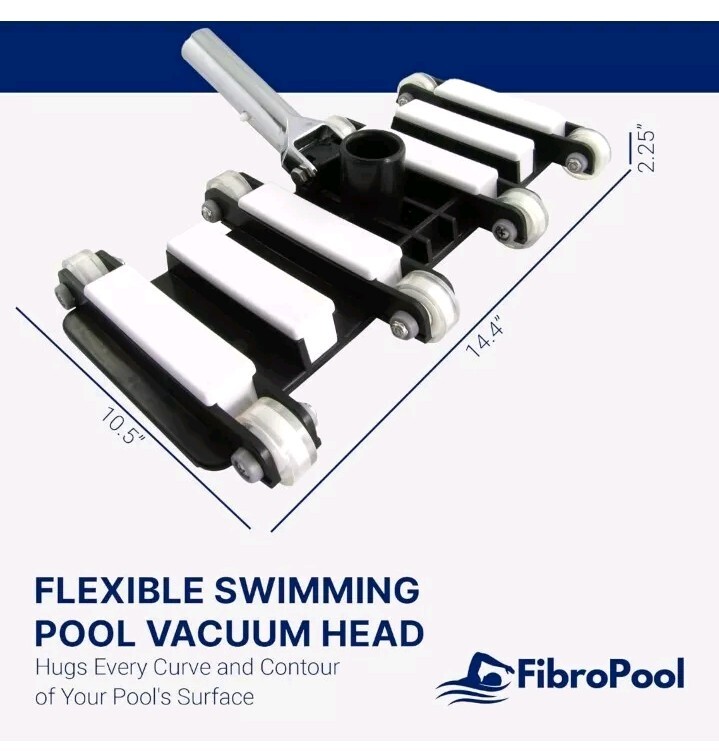 FibroPool Professional Flexible Swimming Pool Vacuum Head