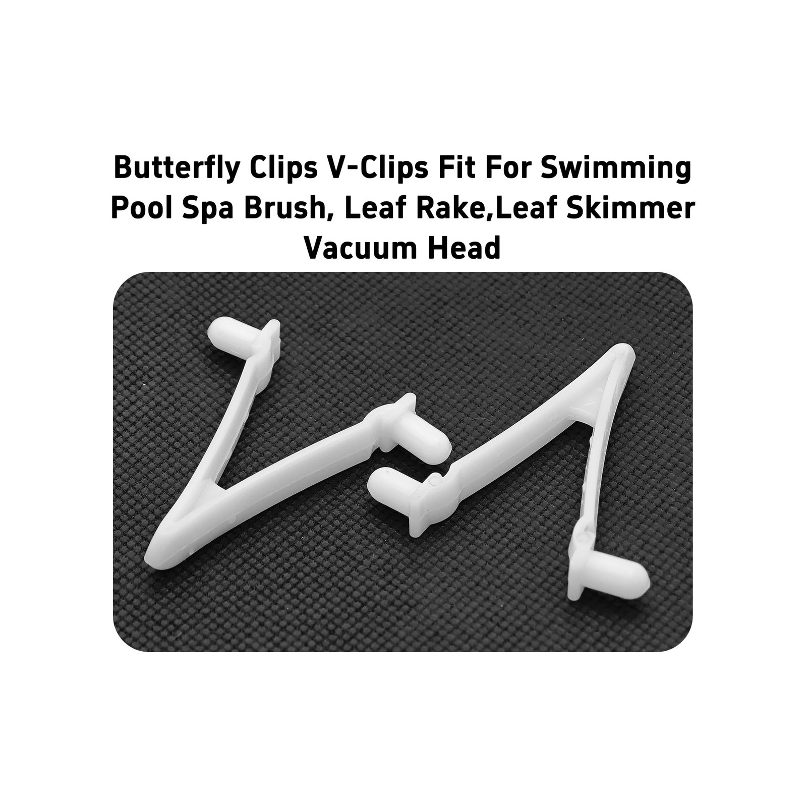 24PCS Pool Butterfly Clips, Universal V Clips for Pool Head, Skimmer Net and …