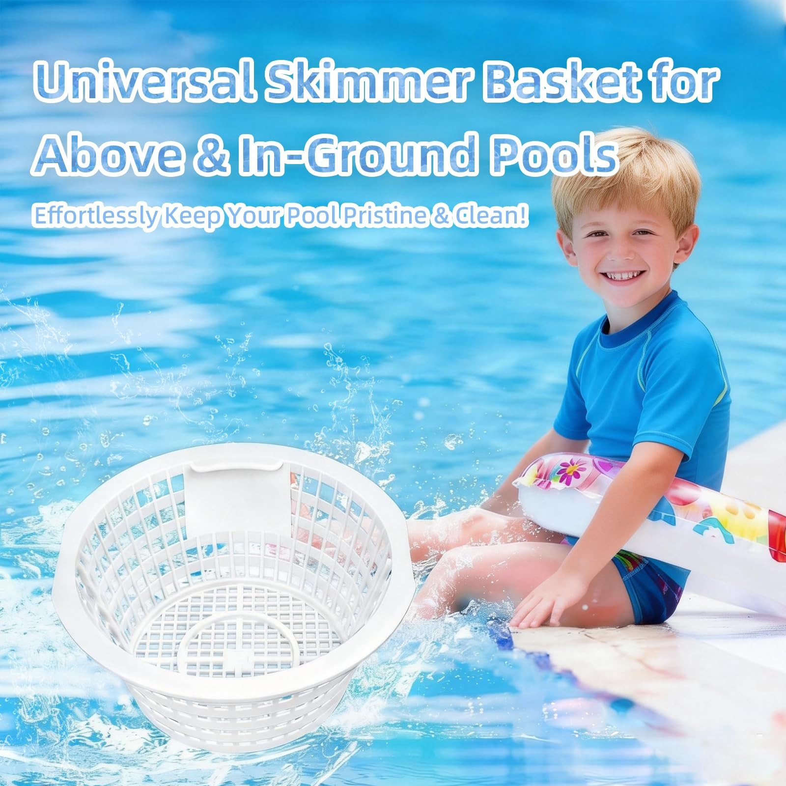 Ground Swimming Pool Skimmer Basket, Compatible with Most Ground Wall Swimmin…