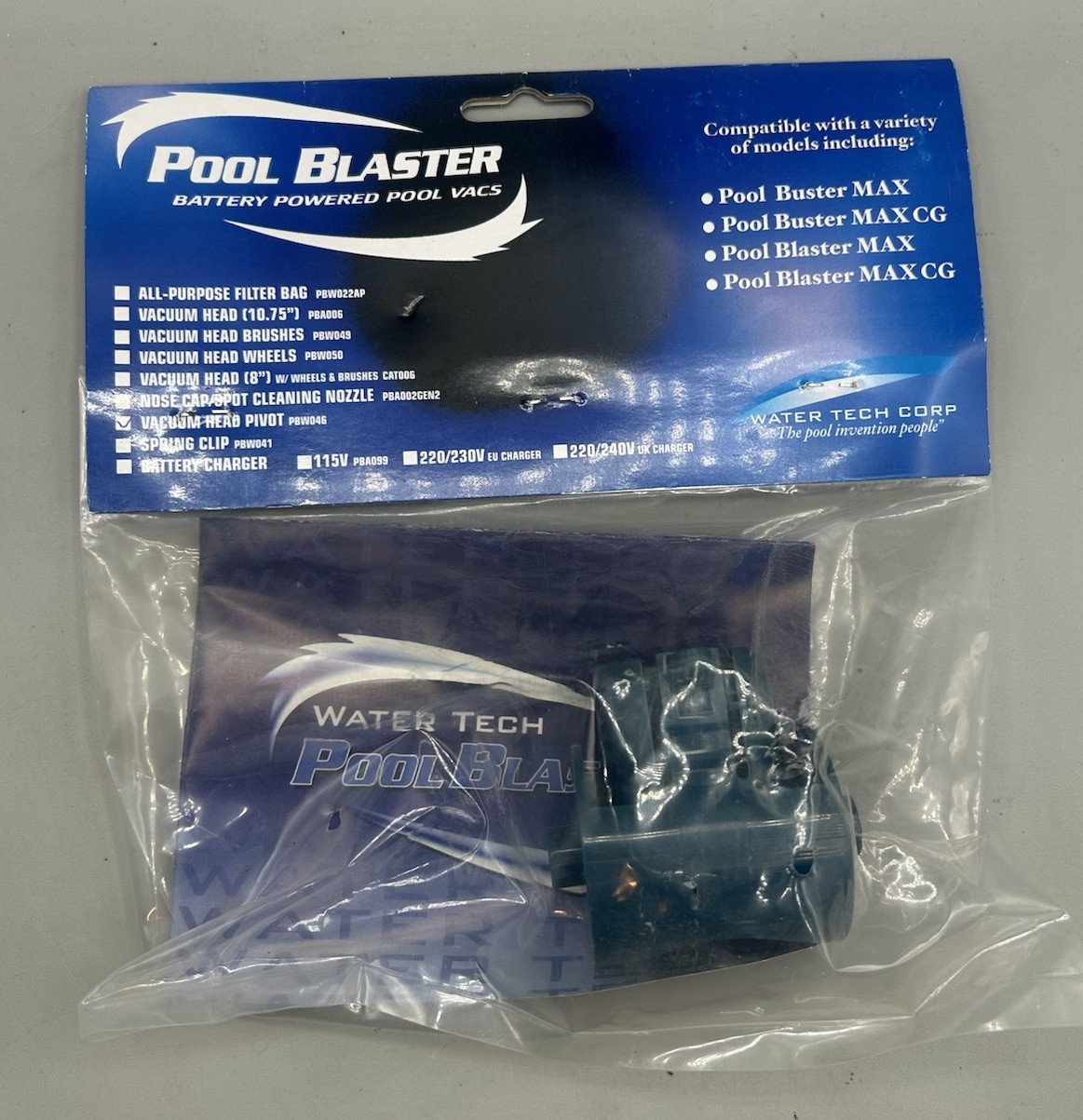 Water Tech Pool Blaster Vacuum Head Pivot PBW046 Replacement Piece – NEW