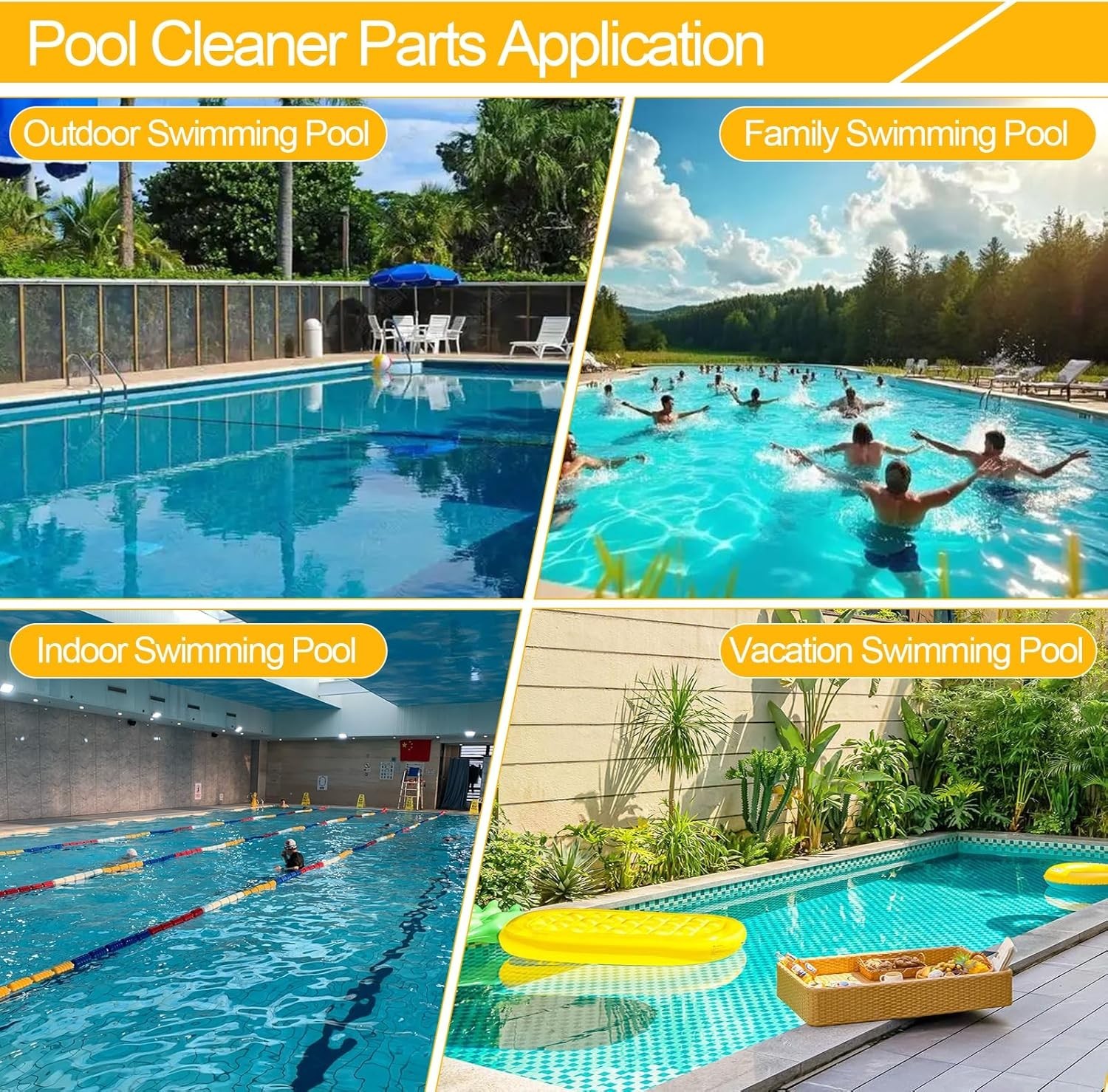 Pool Cleaner Tire Combo Kit for Hayward Pool Vacuums Fit for Poolvergnuegen with