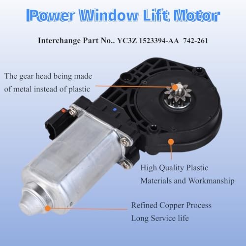 Power Window Lift Motor Replacement Compatible with Front (Right)Passager Side