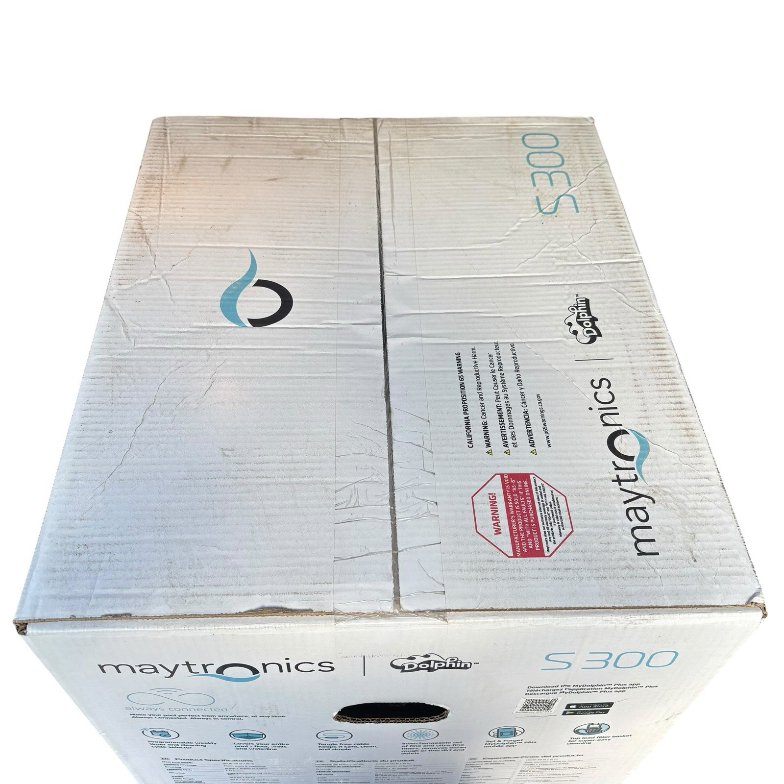 Brand New Maytronics Dolphin S300 Robotic Pool Cleaner w/ Caddy & Wi-Fi READ