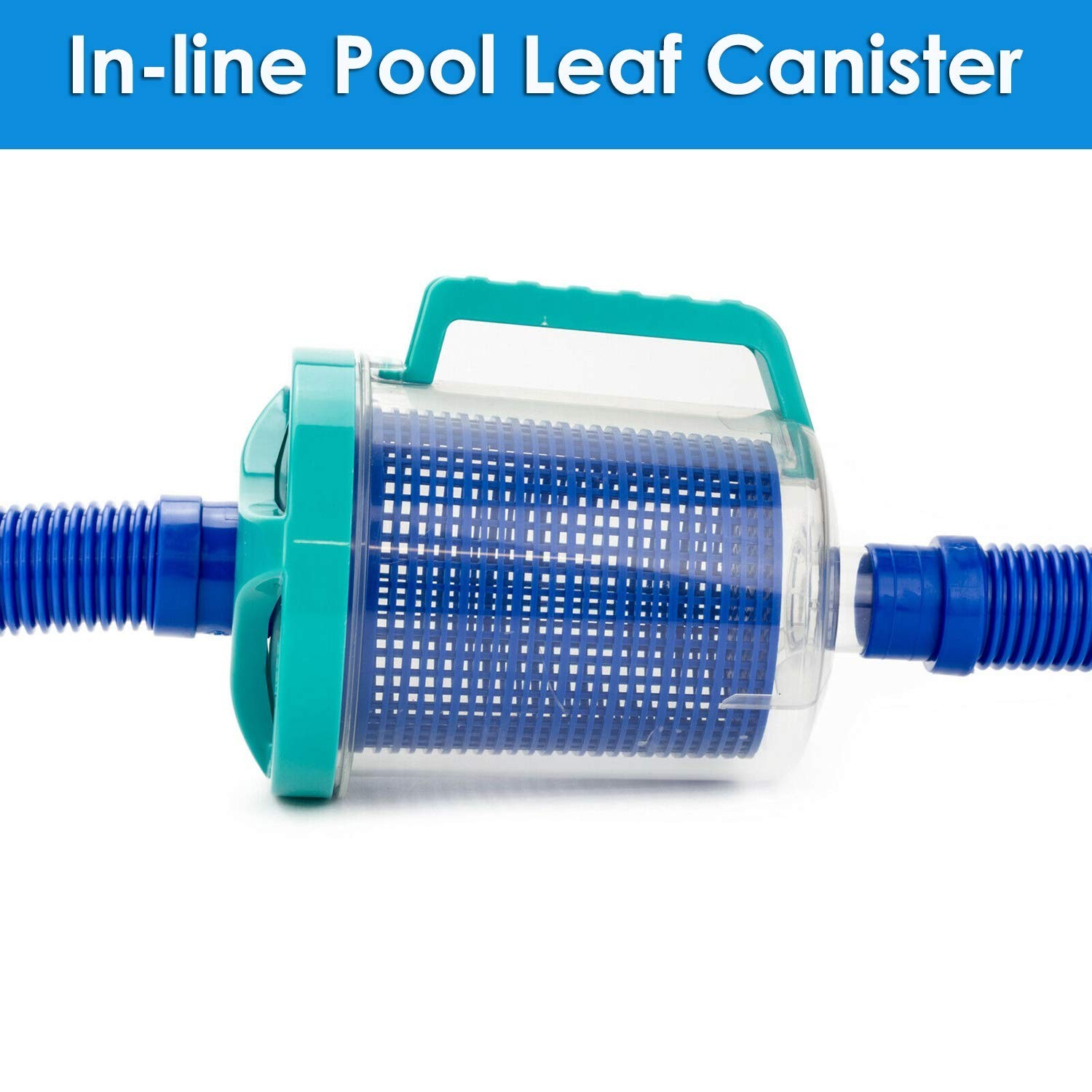 Pool Leaf Catcher Canister in-line Leaf Canister for Pool Spa Swimming Pool C…