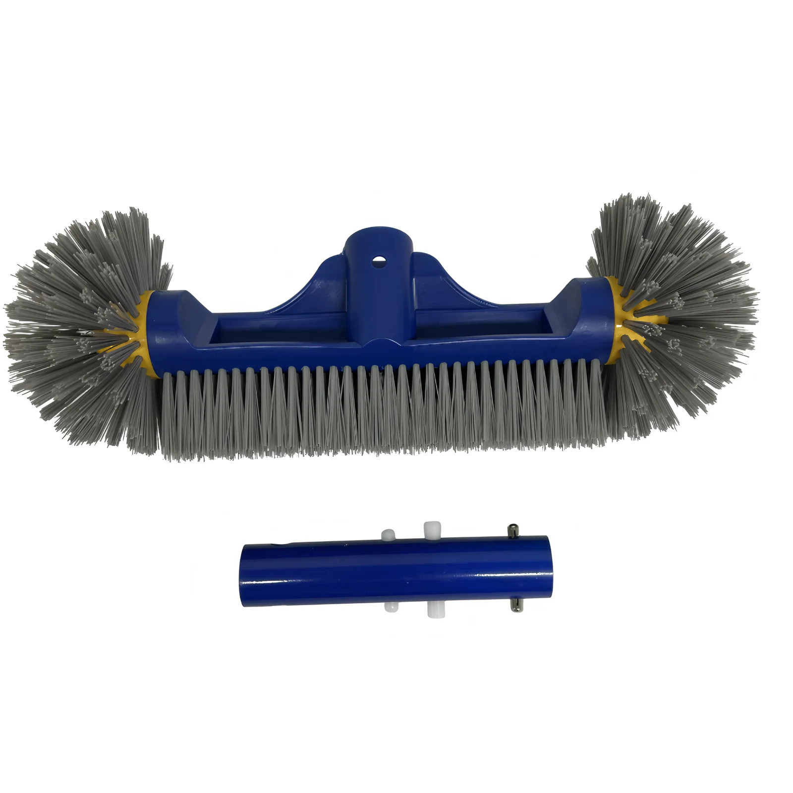 13&Prime; Heavy Duty Pool Brush Head with with Detachable Aluminum Handle for Pool Wal