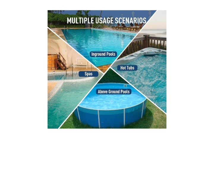 Cordless Pool Vacuum for Above Ground & Inground Pools, 18.5GPM Suction with…