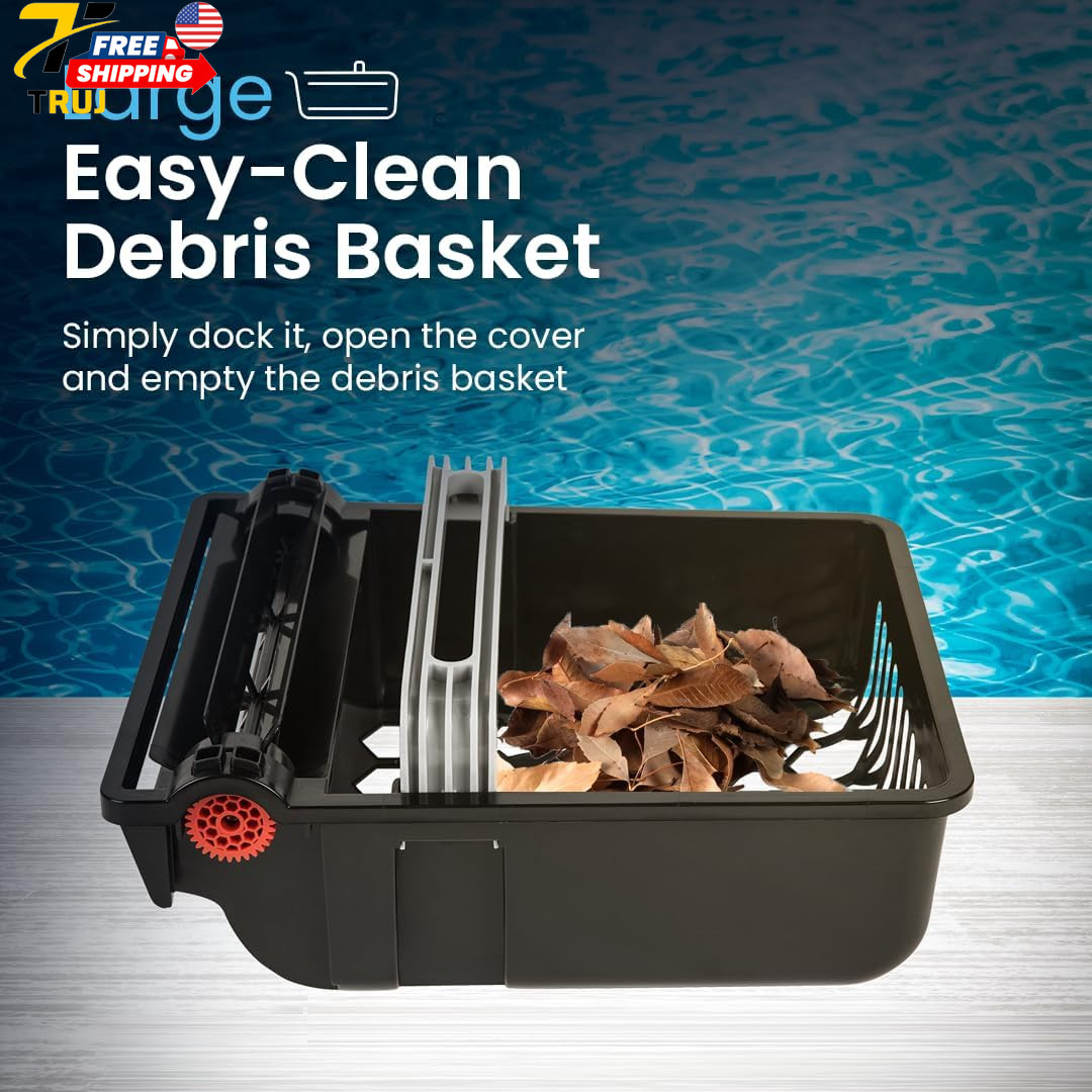 SE Solar Powered Automatic Robotic Pool Surface Skimmer Cleaner with 24/7 Contin