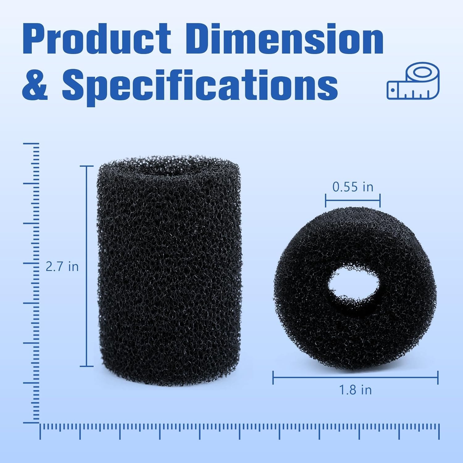 High-Quality Foam Sweep Hose Scrubber Tails for Polaris Pool Cleaners – 10 Pack