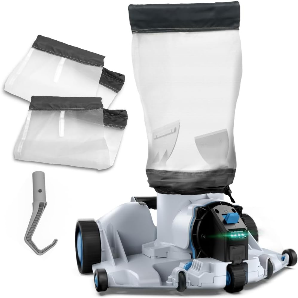 Automatic Leaf Robotic Pool Vacuum Cleaner Heavy‑Duty Pool Opening Heavy Debris