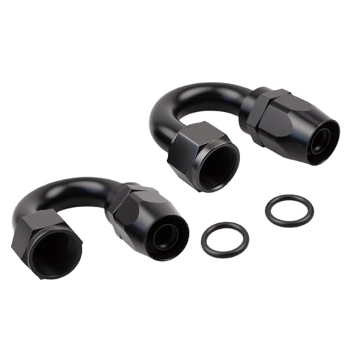 180 Degree Aluminum Swivel Hose End Fitting for Braided CPE Fuel 12AN 180Degree
