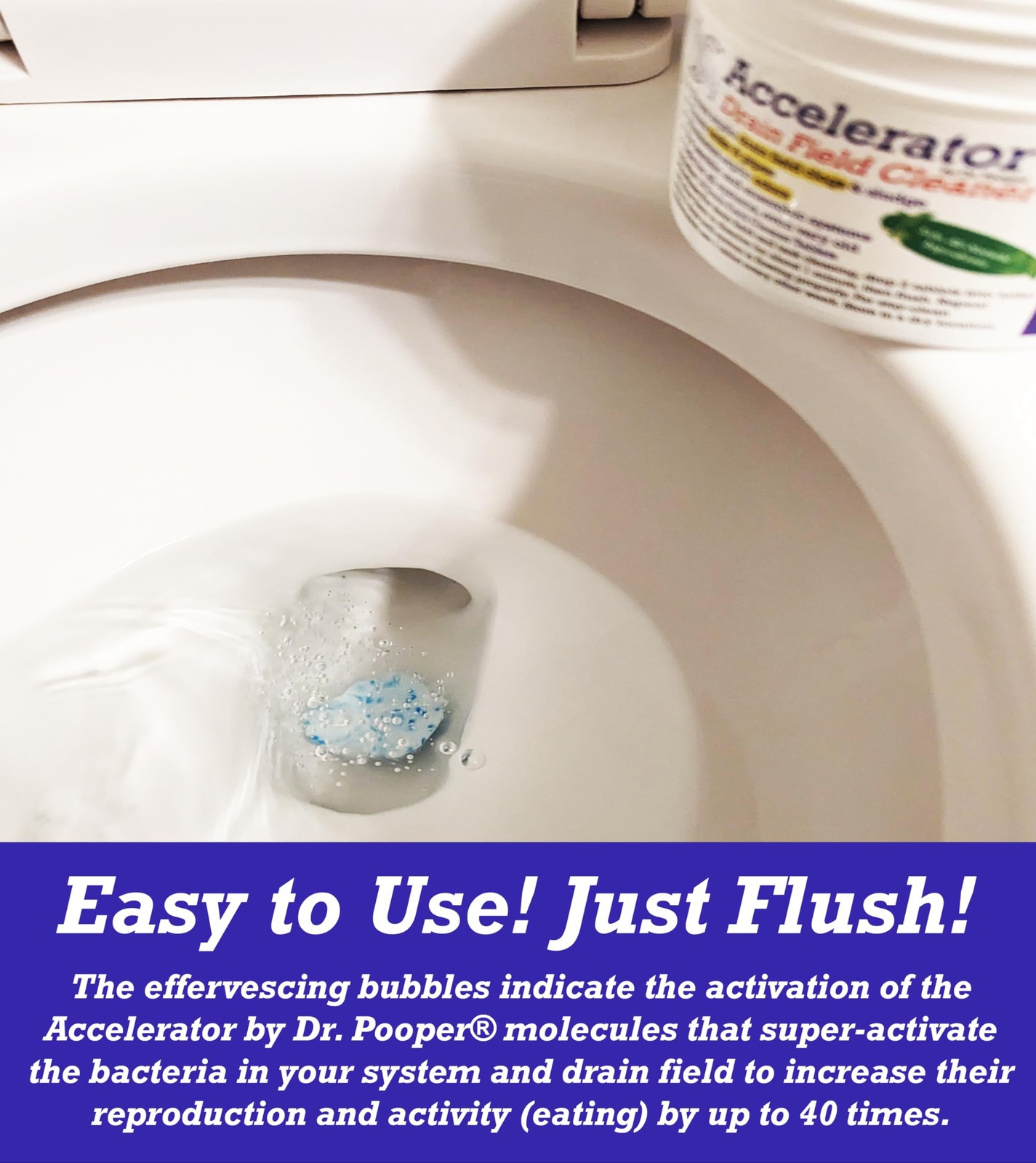 2-Pack Dr Pooper septic tablets clear tough clogs, sludge, odors fast. Just flus