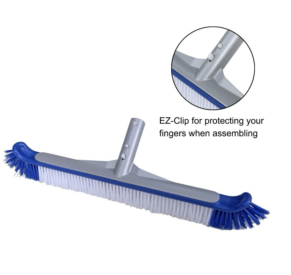 MAINSTAYS 20” Deluxe Pool Wall & Floor Brush Head (Pole Sold Separately)