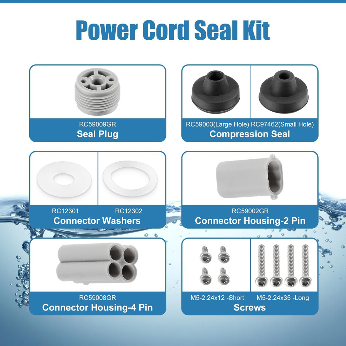 55ft Floating Power Cord RCX50061 Assembly for Hayward SharkVAC XL/TigerShark/QC