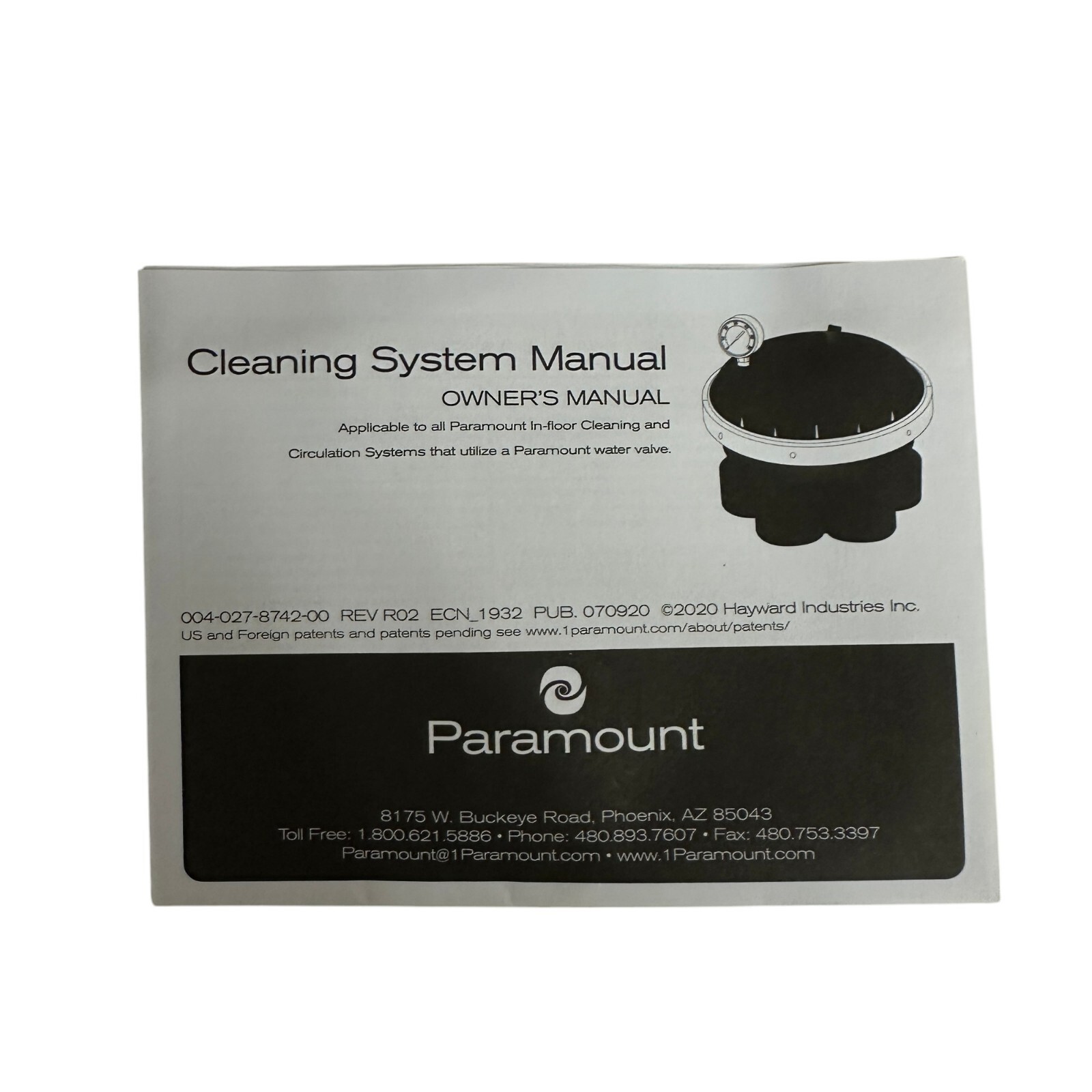 Paramount Pool Cleaning 4 Port Water Valve Module with Sheel 2in 004-302-4176-03