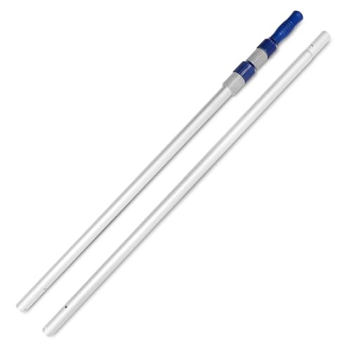 12 FT Telescopic Swimming Pool Pole – Adjustable 2 Piece Aluminum Pool 12 Foot