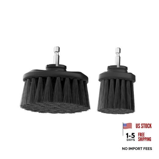 Hard Bristle Cleaning Brush Set, 2 Piece, 2&Prime; and 3.5&Prime; Hard Bristle Brush