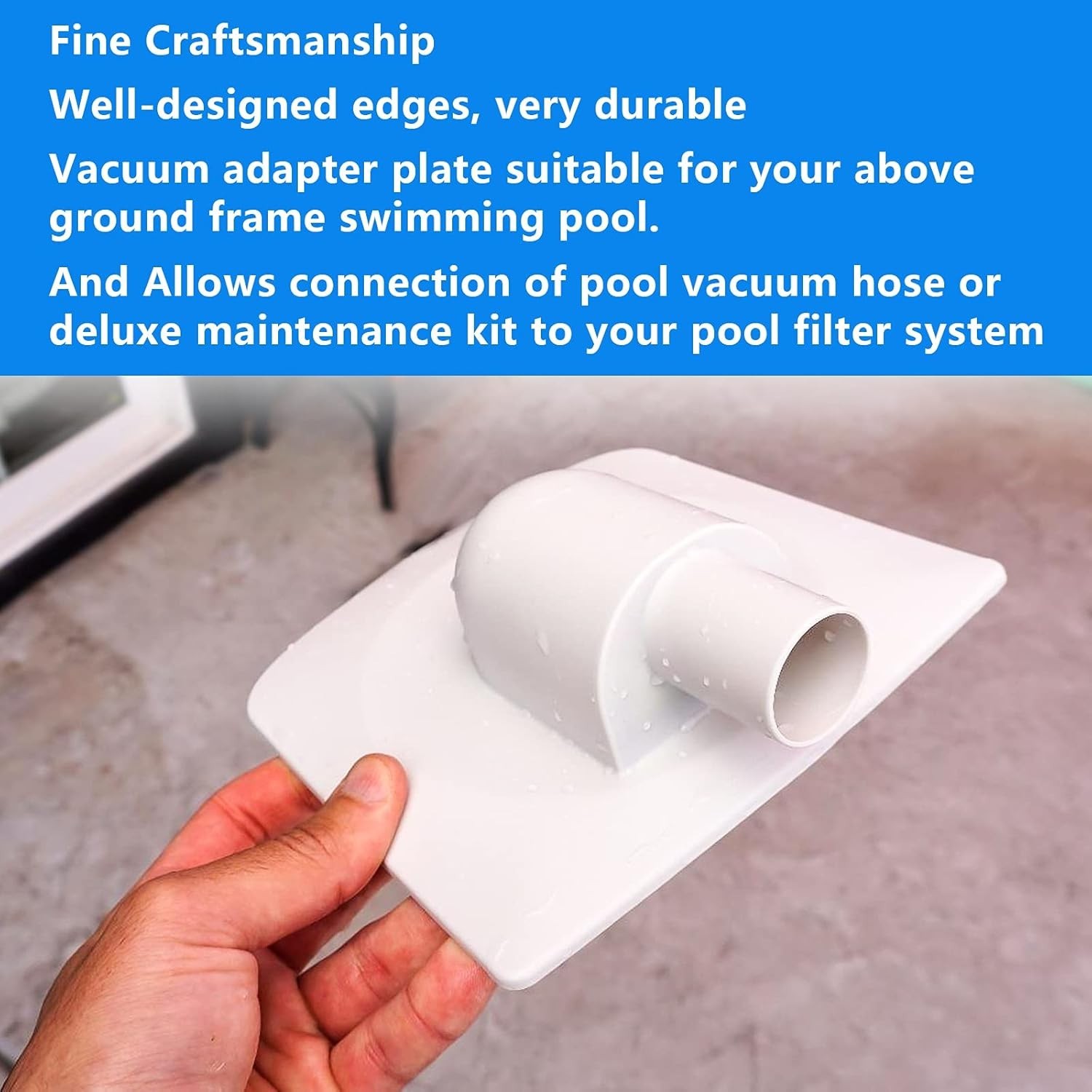 SFX Pool Vacuum Plate Adapter for Summer Waves P58PP1955W05 – Easy Install