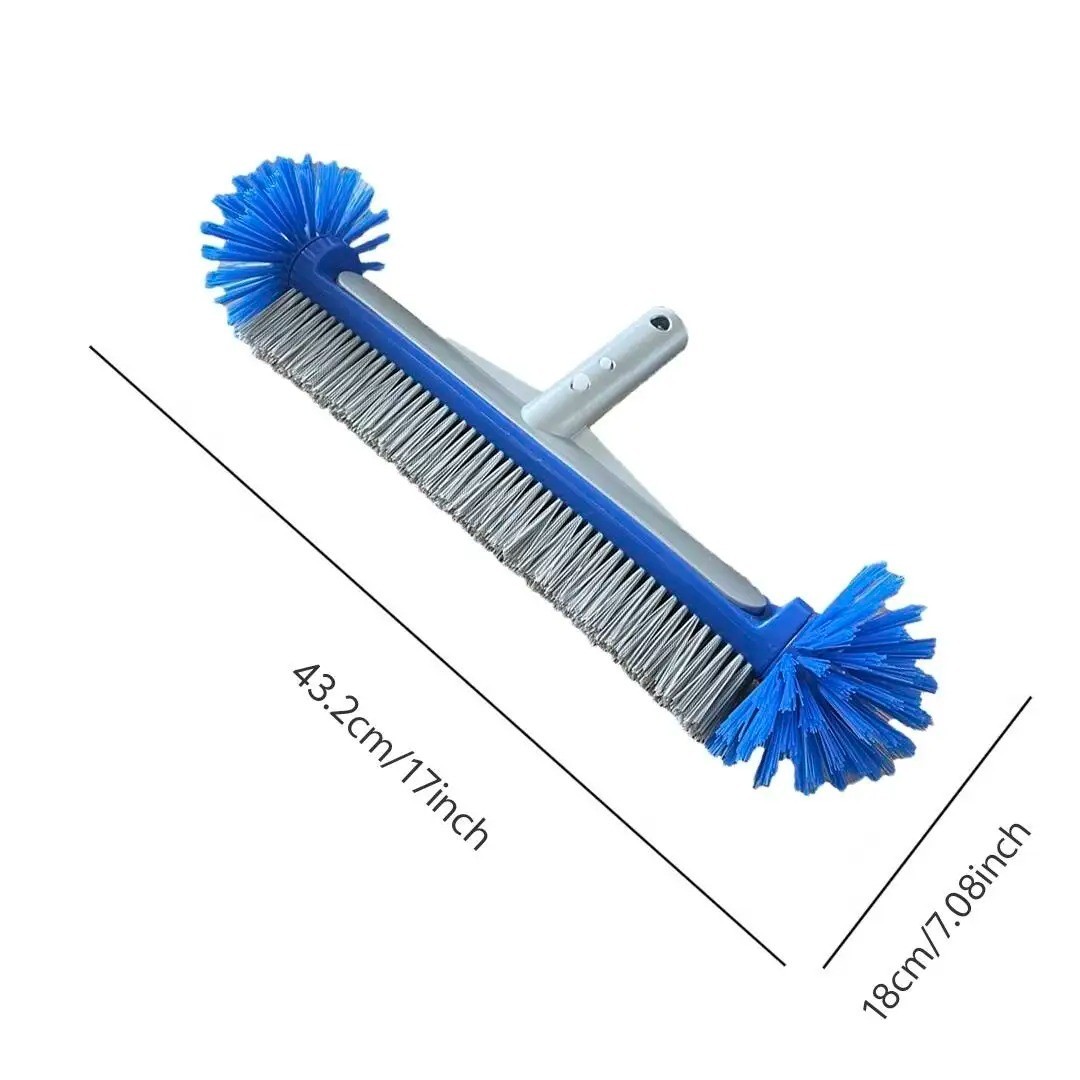 Swimming Pool Brush Head Corner Cleaning Semi Spherical Bristles Tile Scrubber
