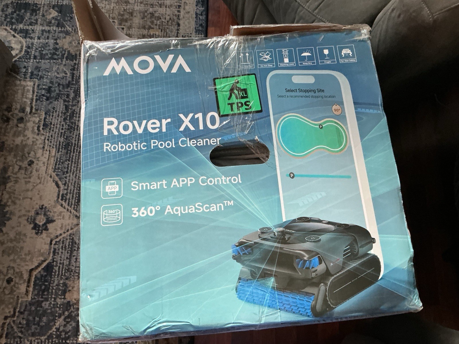 MOVA Rover X10 Robotic Pool Cleaner Floor/Walls/Waterline, Smart App Control