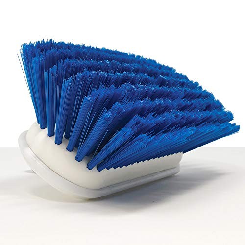 Deck Brush Medium Bristle 8&Prime; Head Scrub Cleaning with Bumper Medium Bristles