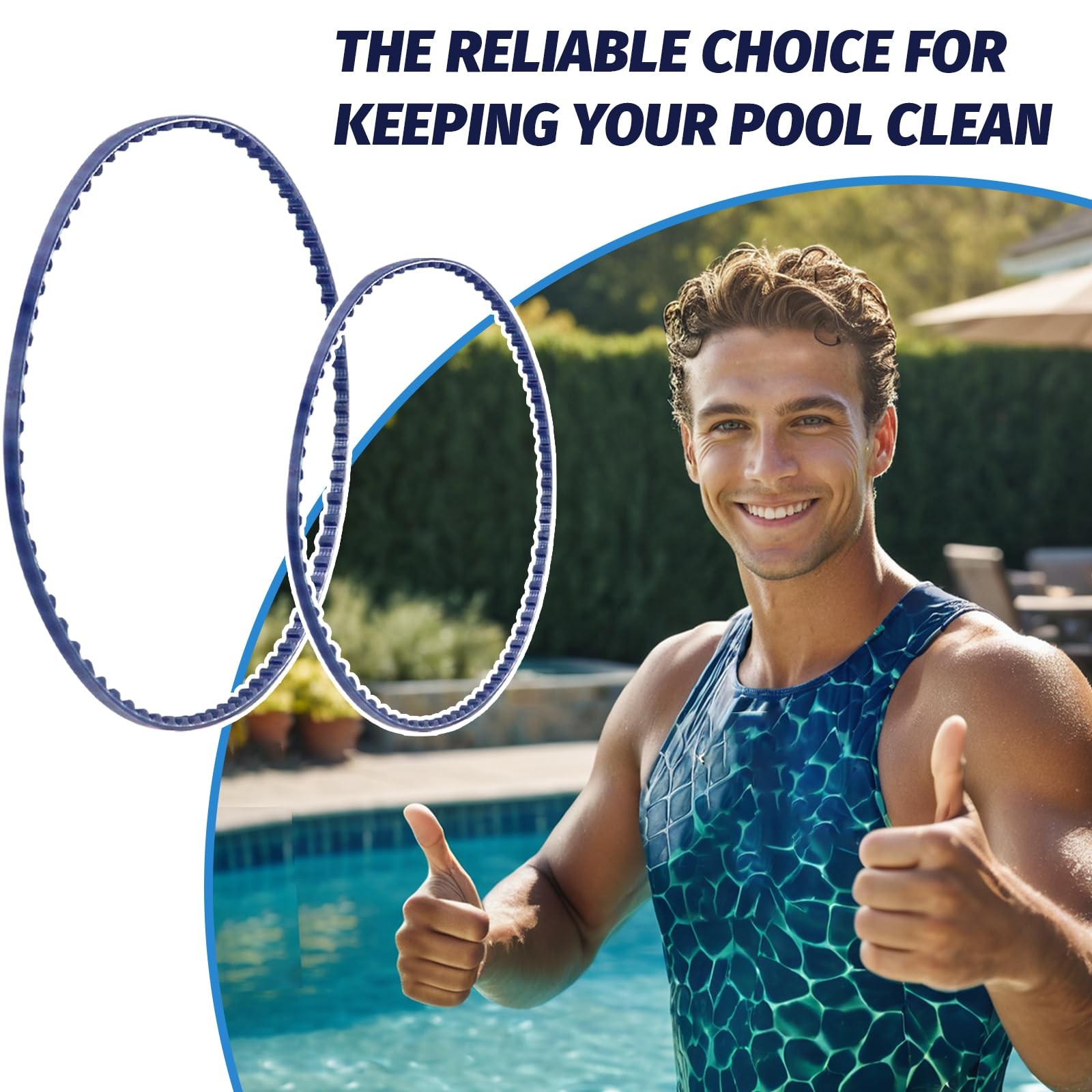 Mifyca 360/380 Pool Cleaner Belts Replacement Kit 9-100-1017 Small and Blue