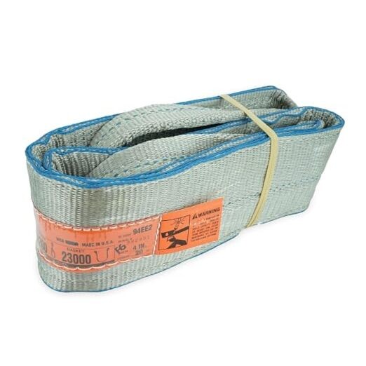 DD Sling 4 Inch x 20 Ft Polyester Lifting Sling – USA Made 11,500 lb
