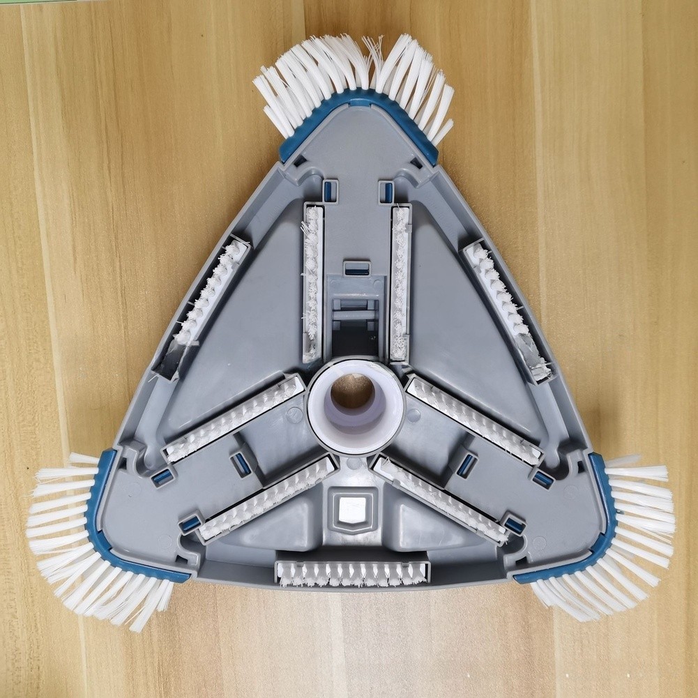Triangle Pool Brush for Swimming Pools and Fish Ponds with Fastener System