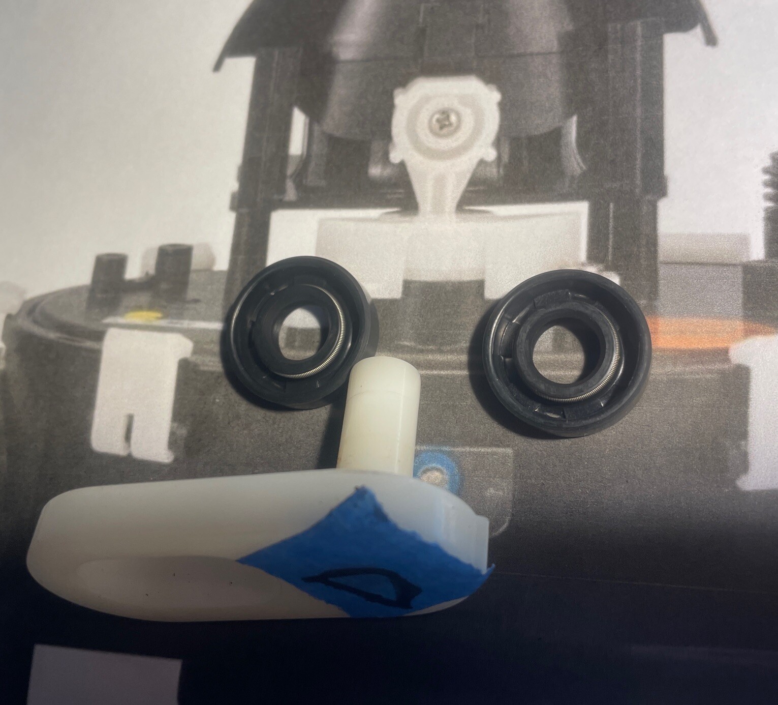 MAYTRONICS DOLPHIN POOL ROBOT DIVERTOR SHAFT NOZZLE SEAL MOTOR UNIT AUTUATOR ARM