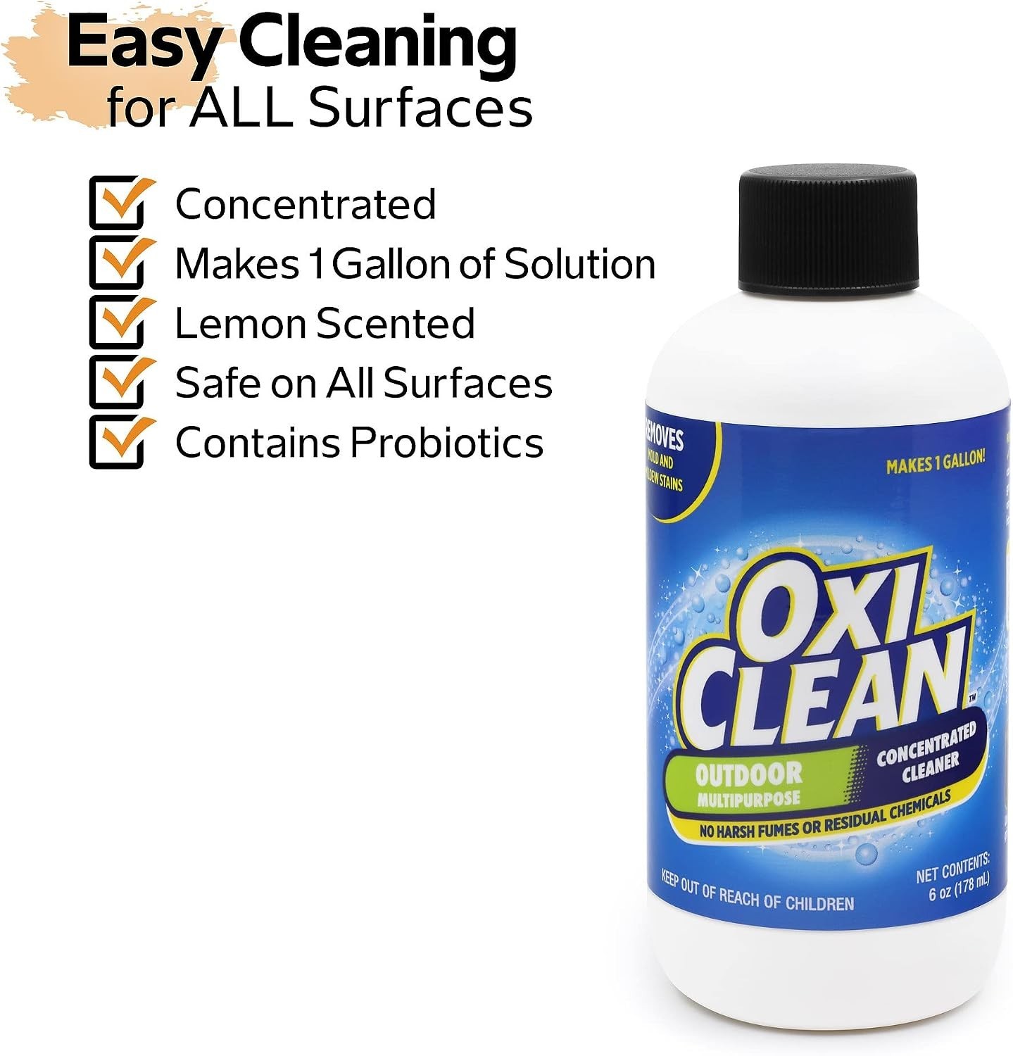 Outdoor Multipurpose Super Concentrated Cleaner – Makes 1 Gallon – Stain Remo…