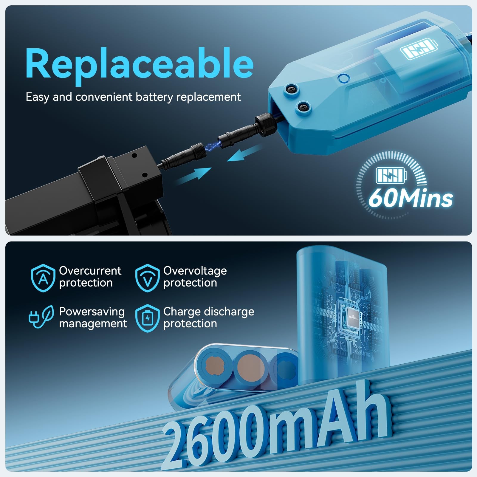 Cordless Pool Vacuum with Telescopic Pole, Powerful 30 GPM Suction, Advanced …