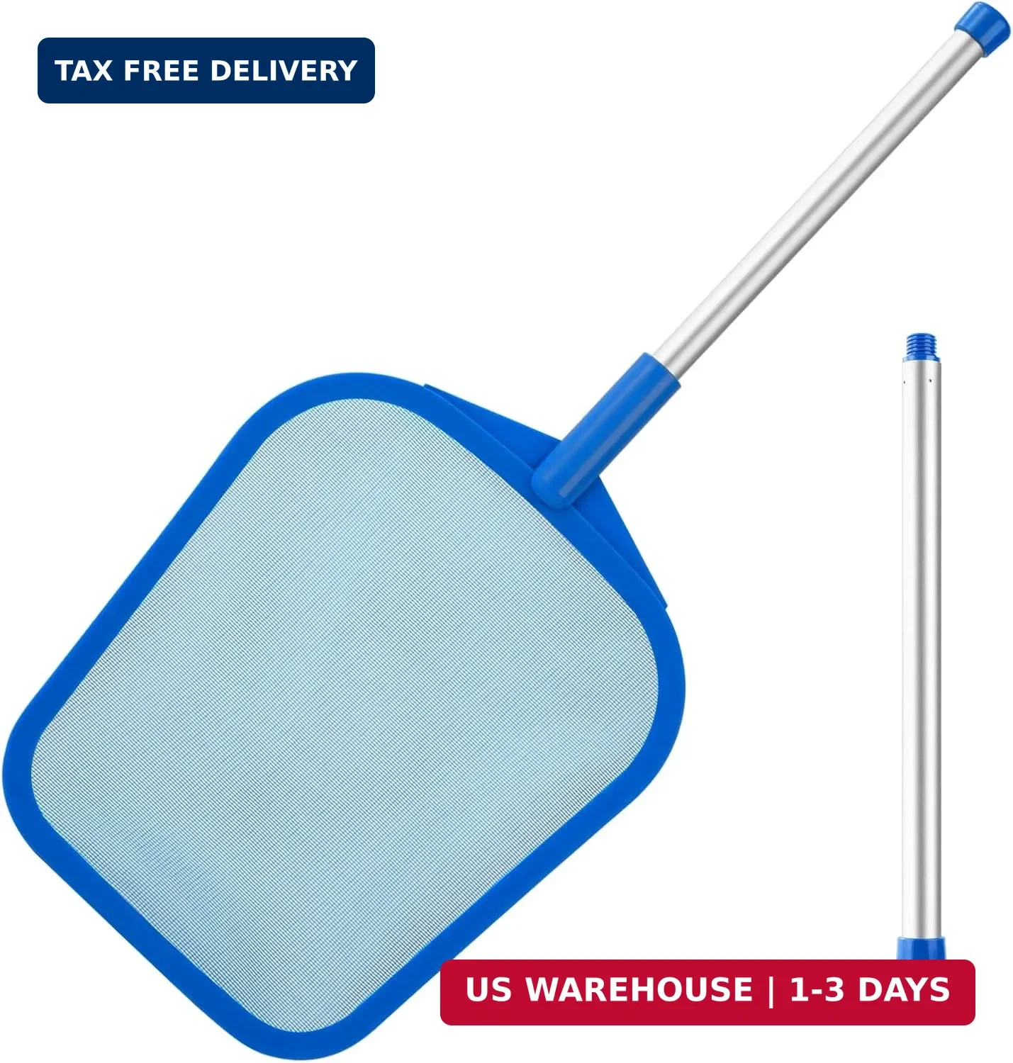 Tavaleu Pool Skimmer, Hot Tub Skimmer Spa Net with Pole, 26 », Ultra Fine Mesh S