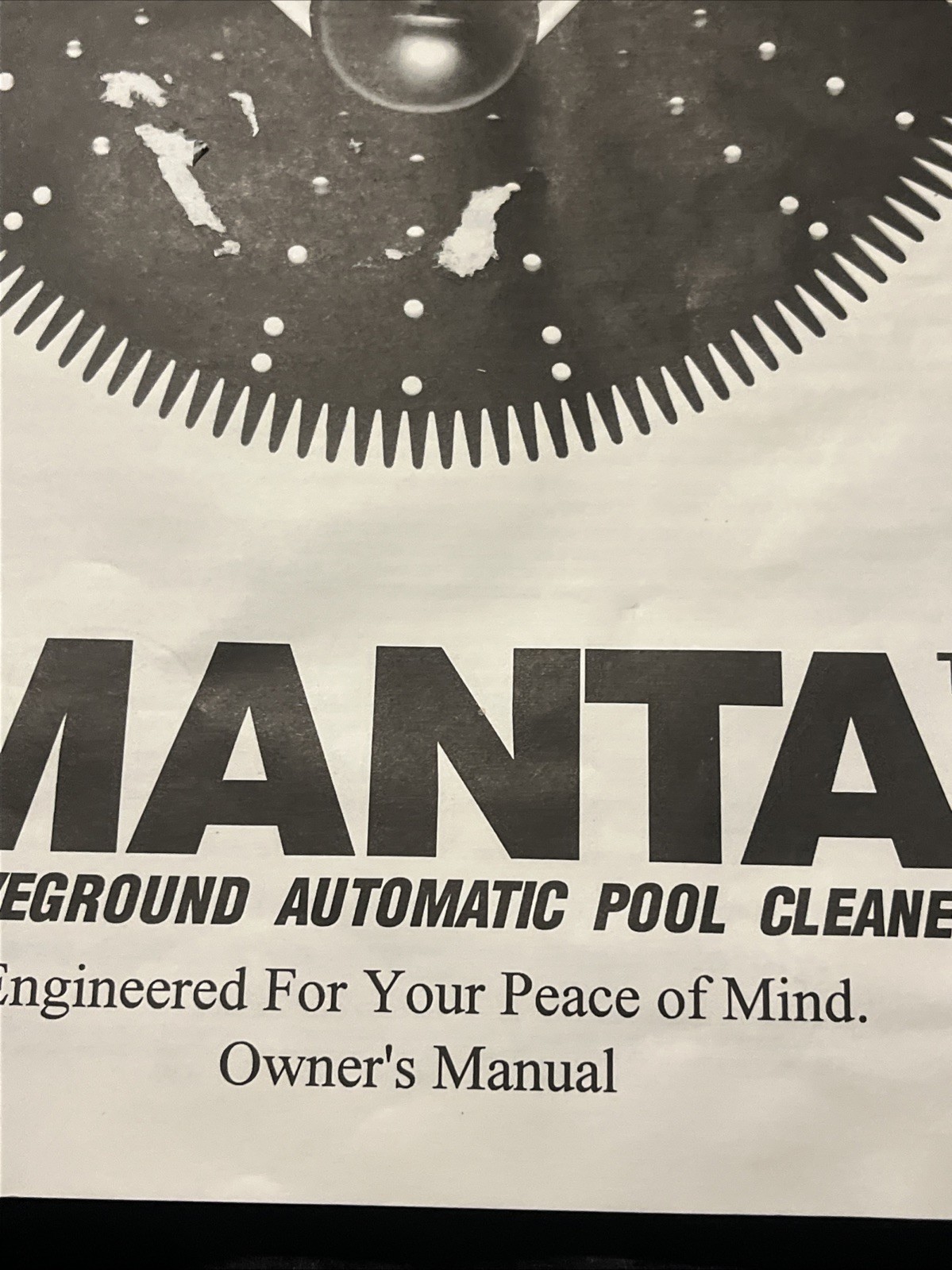 MANTA Above Ground Automatic Pool Cleaner User Manual Instructions Guide