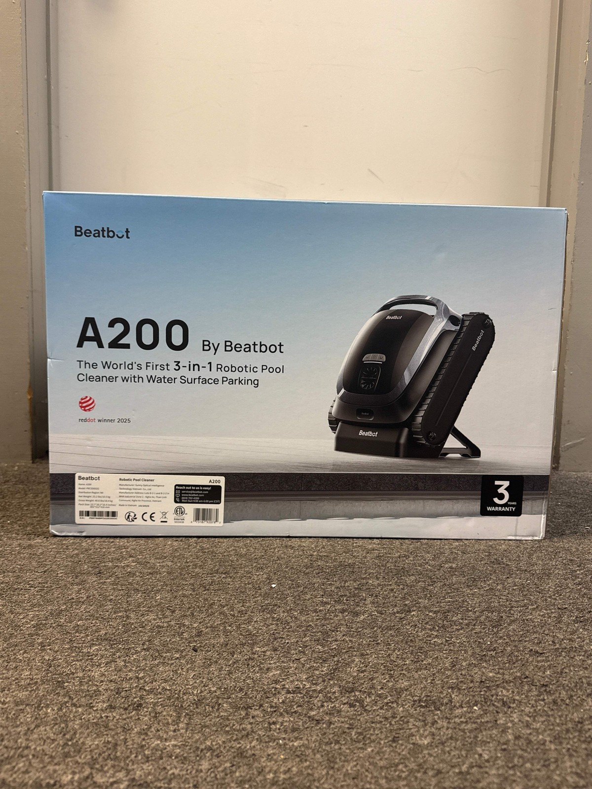 Beatbot A200 3-in-1 Robotic Pool Cleaner Black – New In Box