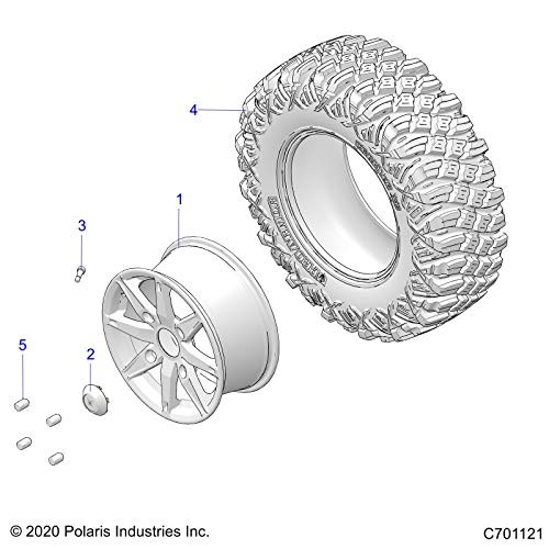 RZR Flush Rim Center Cap, Flash Black, Genuine OEM Part 1523153-655, Qty 1