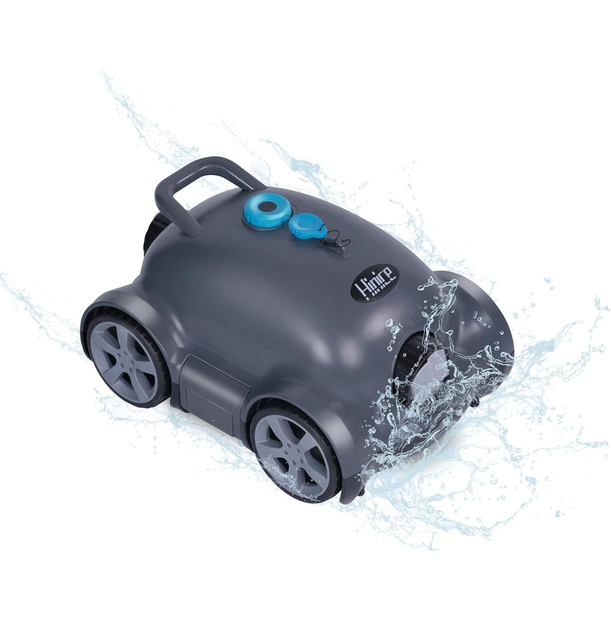 Cordless Robotic Pool Cleaner,Automatic Pool Vacuum Robot up to 2153 sq ft Black