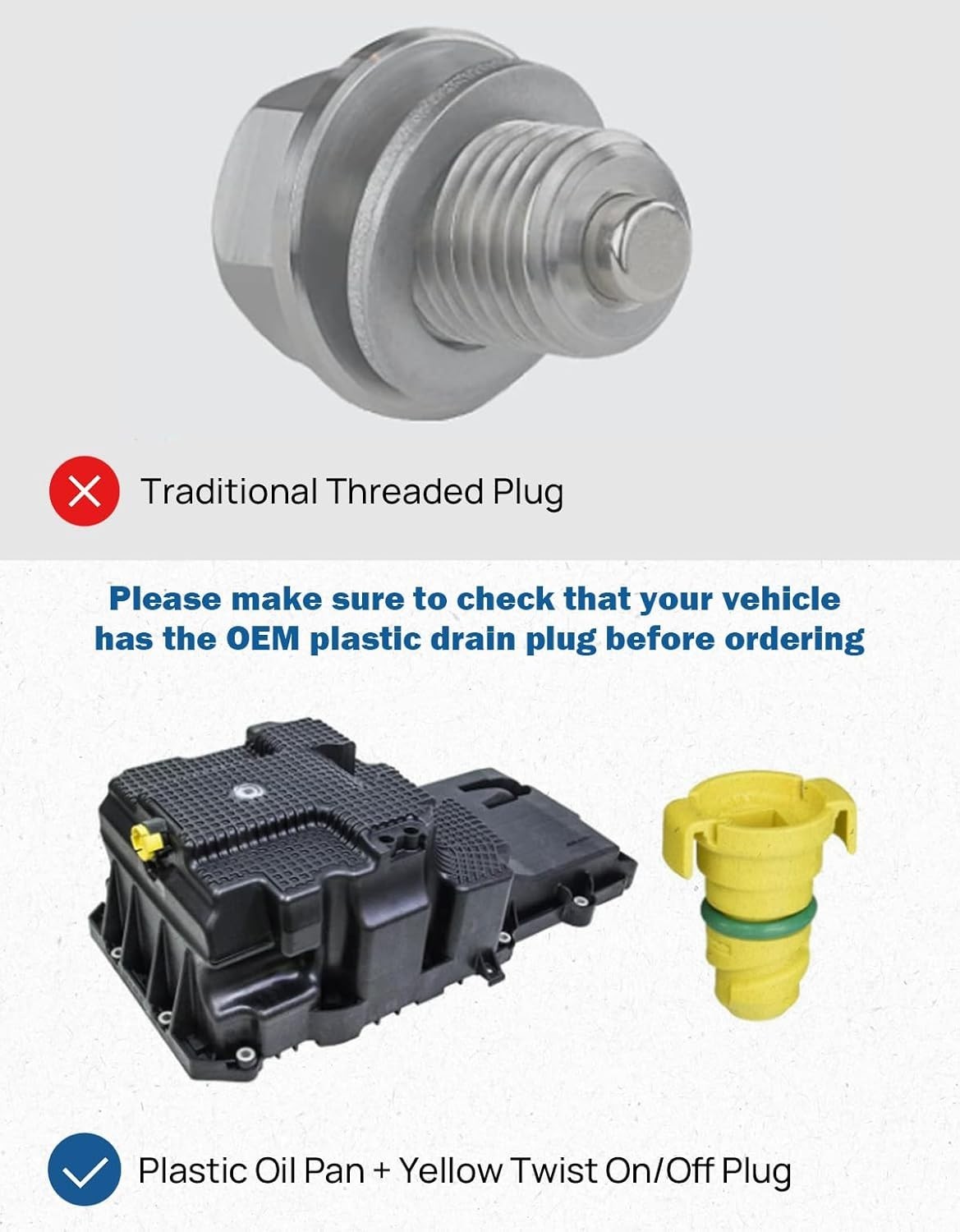 Oil Drain Plug Compatible with 2015-2024 F150 2.7L 5.0L Raptor Mustang, 2021