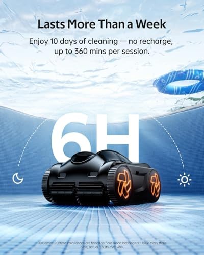 iGarden Pool Cleaner K Series, up to 6H Cordless Robotic Pool Vacuum