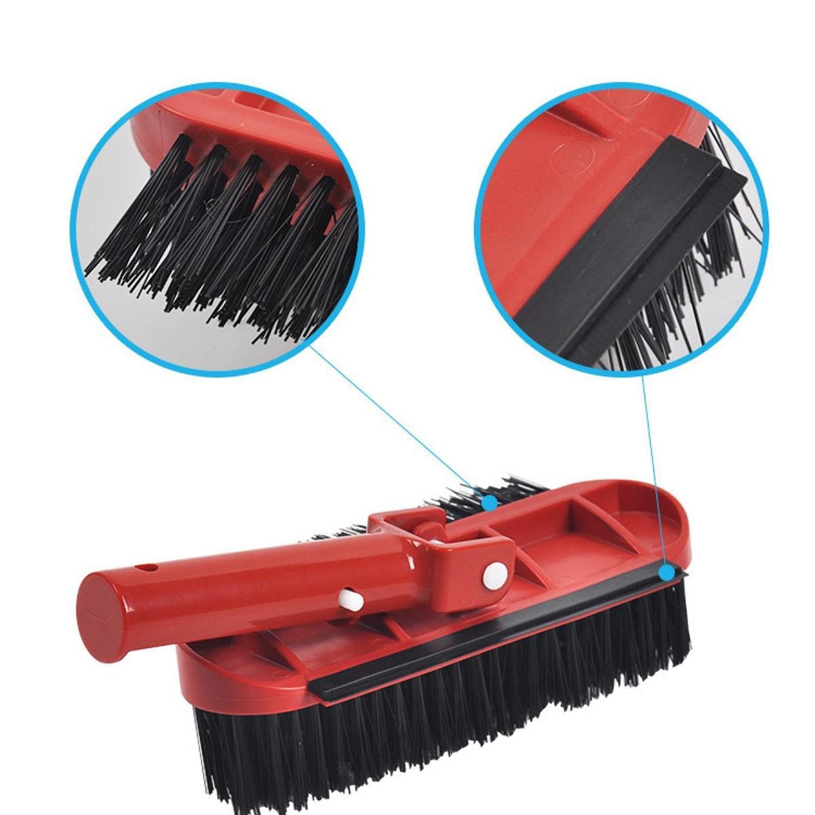 Pool Brush Cleaner Handheld Comfort Grip for Stair & Corner Sturdy Multipurpose