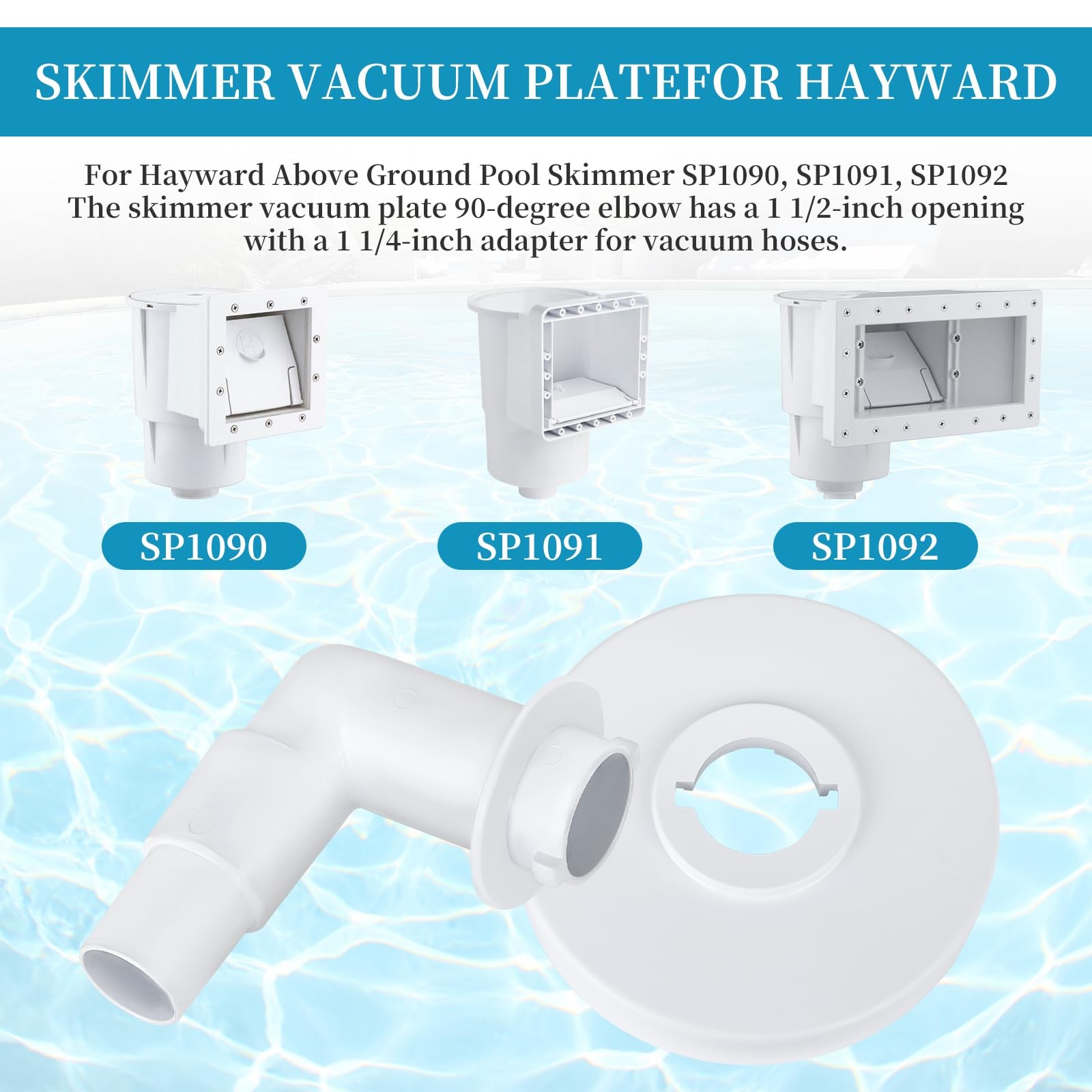 Pool Skimmer Vacuum Plate Replacement for Hayward SP1090 SP1091 SP1092