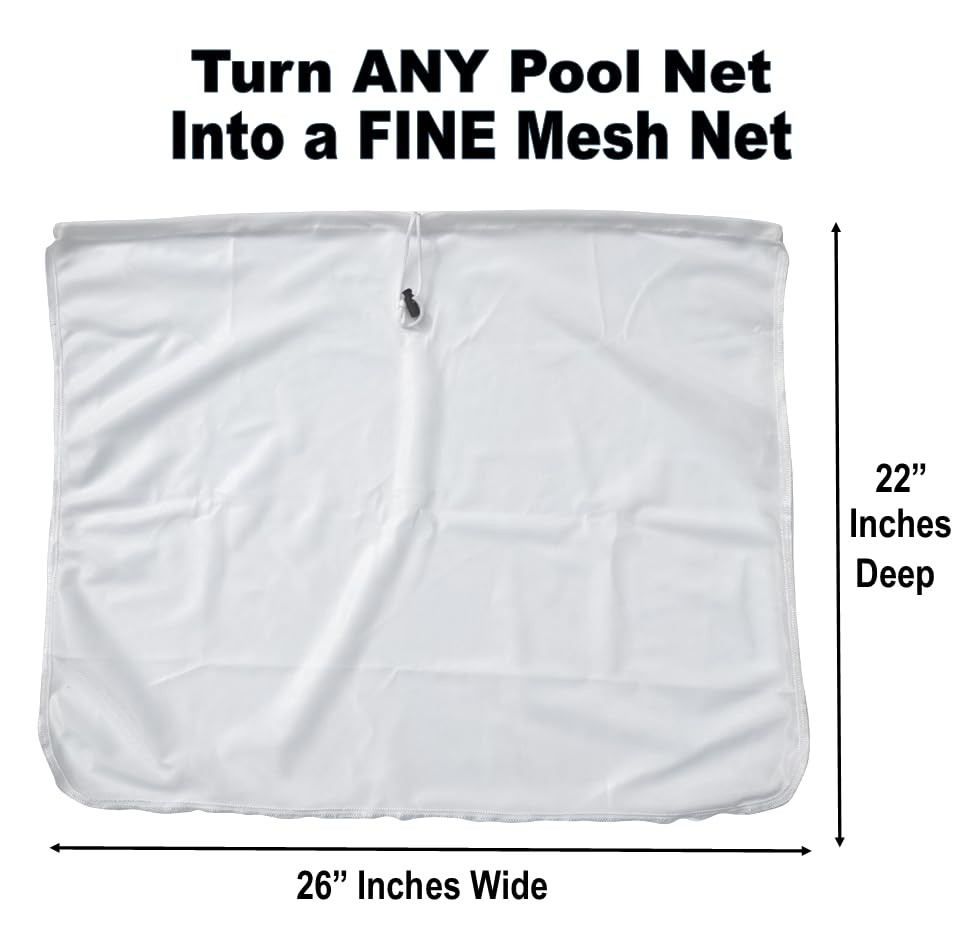 Fine Mesh Pool Net Skimmer Insert Transforms Any Deep Net Into Accessories 1PC