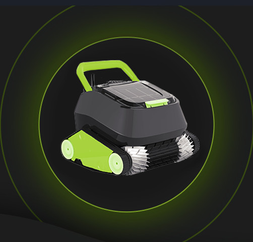 8STREME Black Pearl Robotic Pool Cleaner, Wall Scrubbing All Pools up to 20 x 40