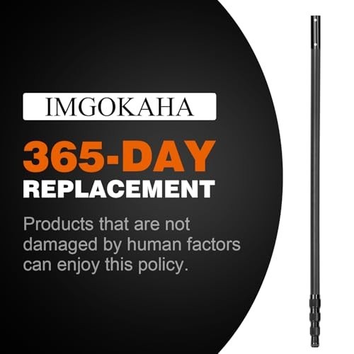15FT Carbon Fiber Telescopic Pool Cleaning Pole – Heavy Duty Skimmer Net Tool