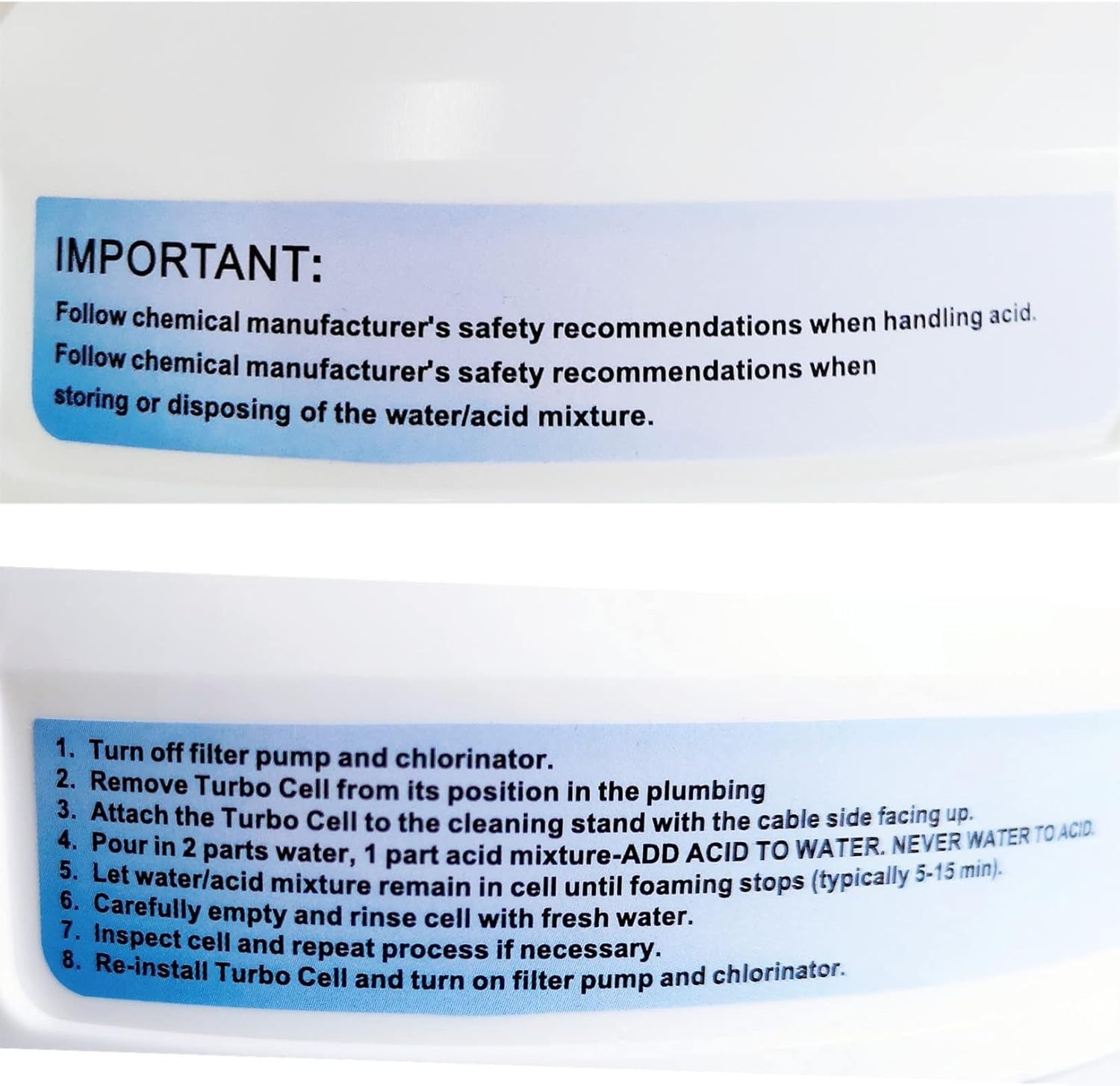 Pool Cleaning Stand GLX-CELLSTAND for All Hayward & 520670 IntelliChlor Acid Was