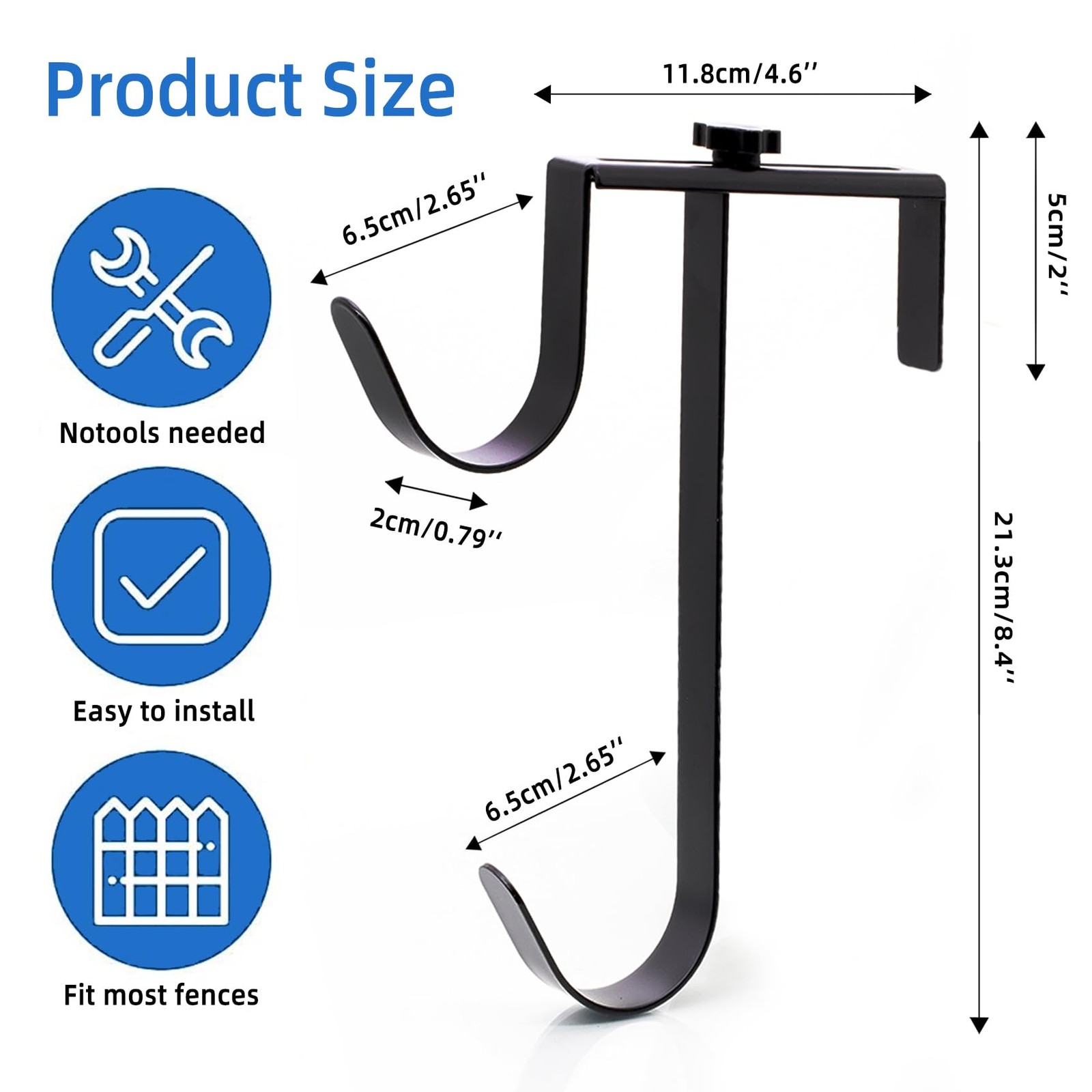 Adjustable Pool Fence Hooks Hanger Metal Pool Pole Holder For Hose Accessories