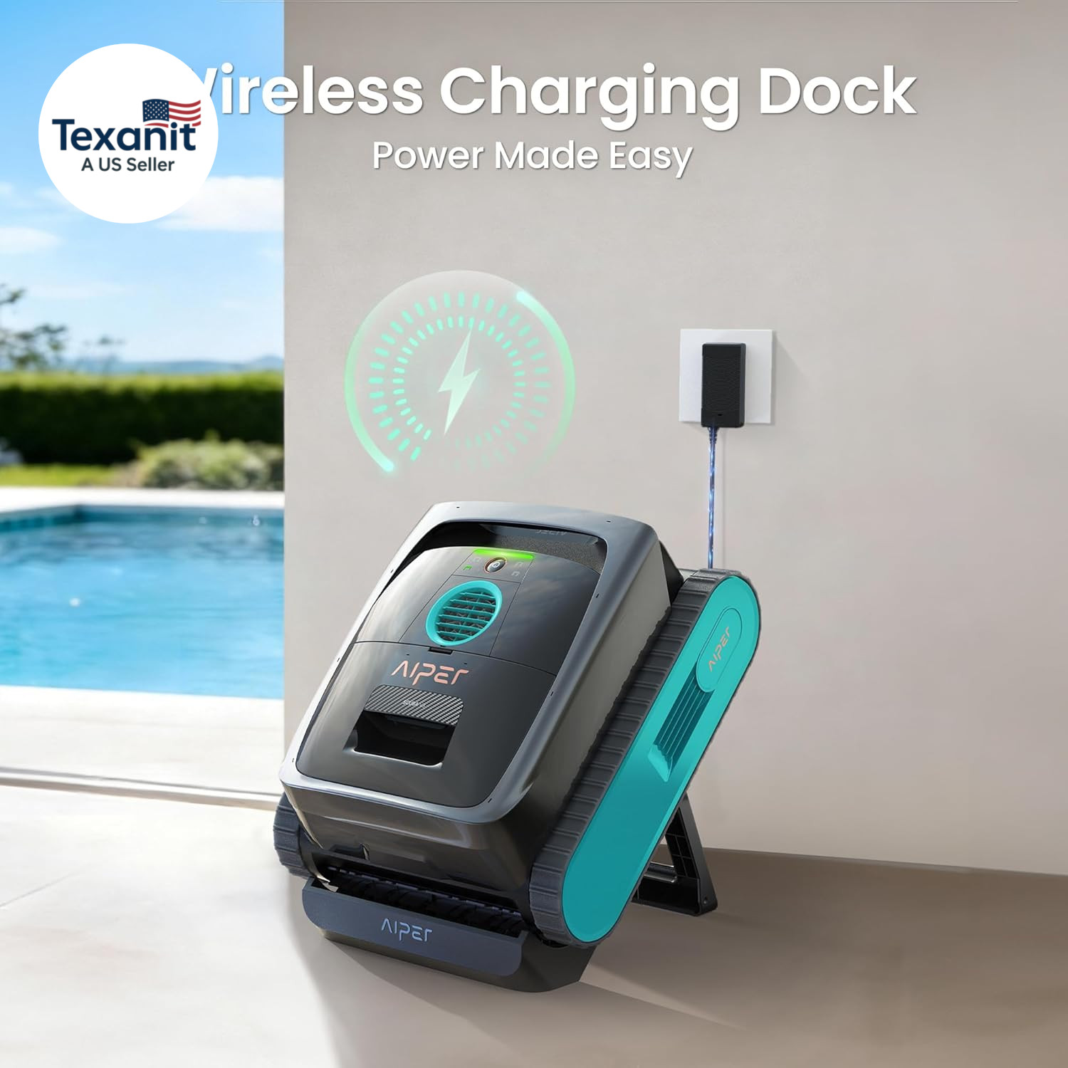 Scuba V3 AI Vision Cordless Robotic Pool Cleaner, 10X Faster Pool Cleaning with