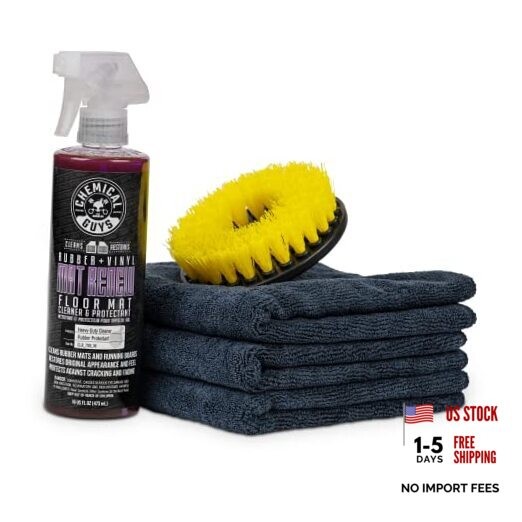 HOL70016 Heavy Duty Floor Mat Cleaning Kit with Mat Renew 16 Fl Oz Pack of 1