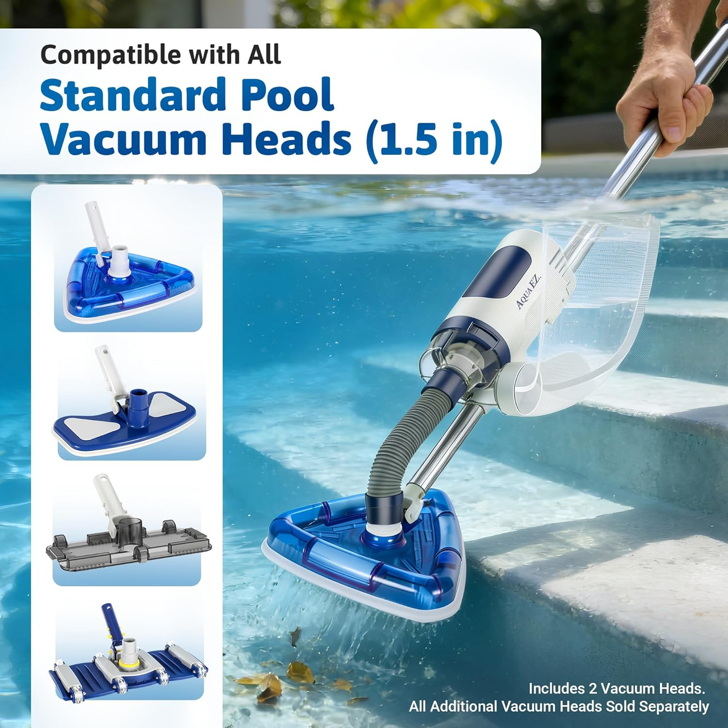 RPV901 Ultra-Powerful Rechargeable Pool Vacuum – Cordless, Consistent Runtime, W